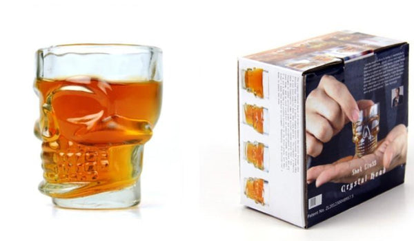 Doomed Skull Head Shot Glass