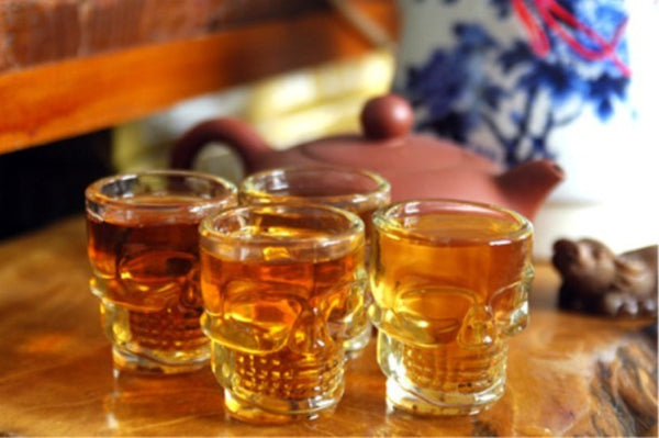 Doomed Skull Head Shot Glass
