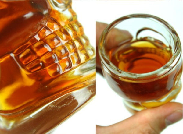 Doomed Skull Head Shot Glass
