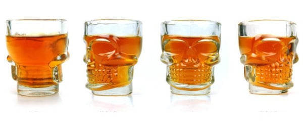 Doomed Skull Head Shot Glass
